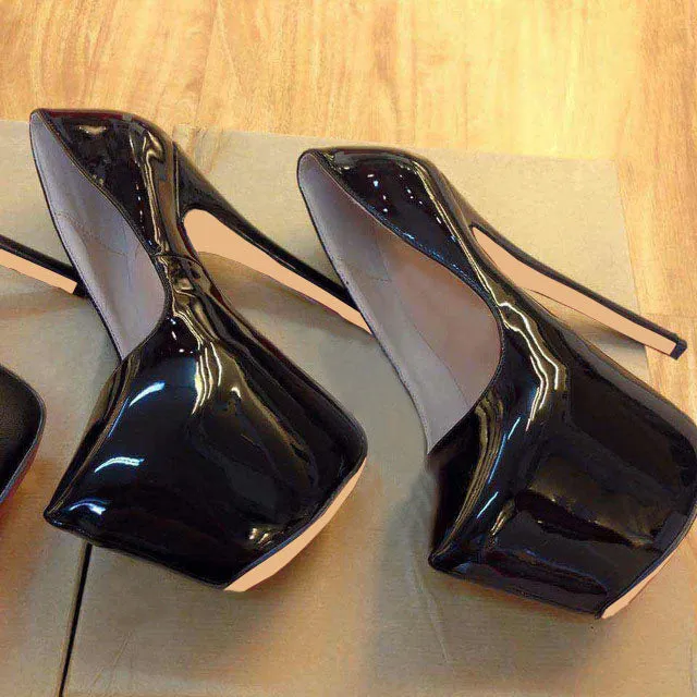 2018 Brand Platform Shoes Woman Peep Toe 16CM High Heels Pumps Sexy Nude Women Shoes High Heels Fashion Wedding Bridal Shoes
