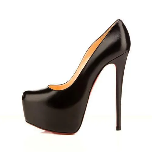 2018 Brand Platform Shoes Woman Peep Toe 16CM High Heels Pumps Sexy Nude Women Shoes High Heels Fashion Wedding Bridal Shoes