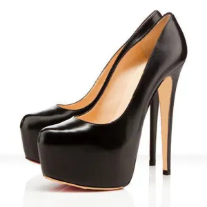 2018 Brand Platform Shoes Woman Peep Toe 16CM High Heels Pumps Sexy Nude Women Shoes High Heels Fashion Wedding Bridal Shoes