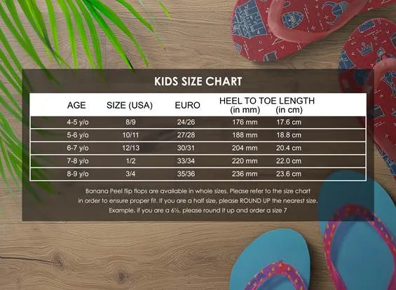 Banana Peel Boys Slippers Kids Street Classic - Skate Skater