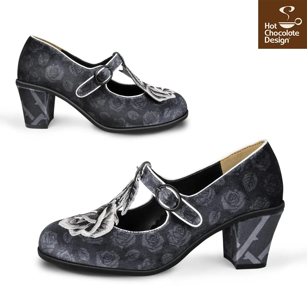 Chocolaticas® BLACK TUDOR Women's Mary Jane Pump