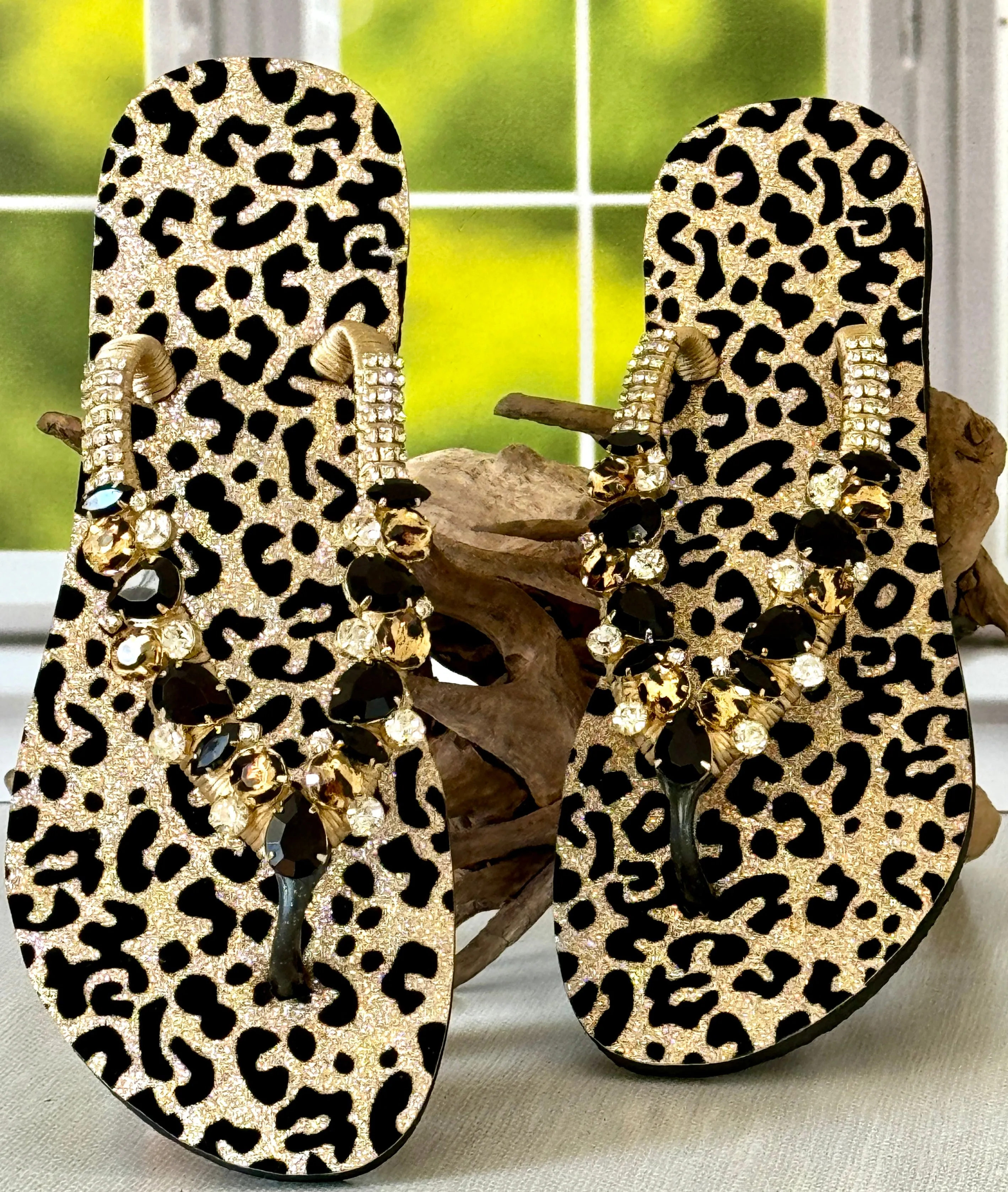 Custom Made Animal Print Sandals