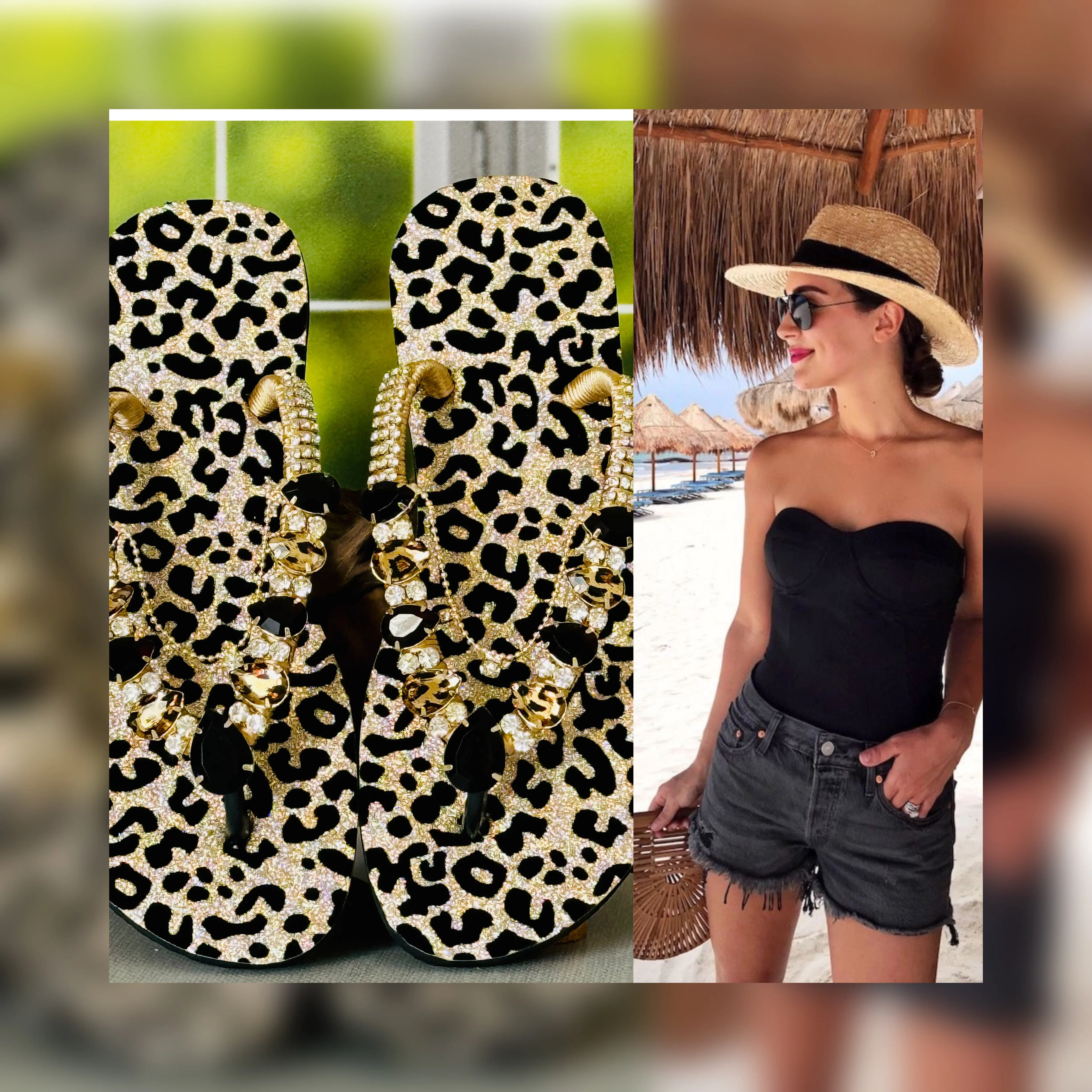 Custom Made Animal Print Sandals