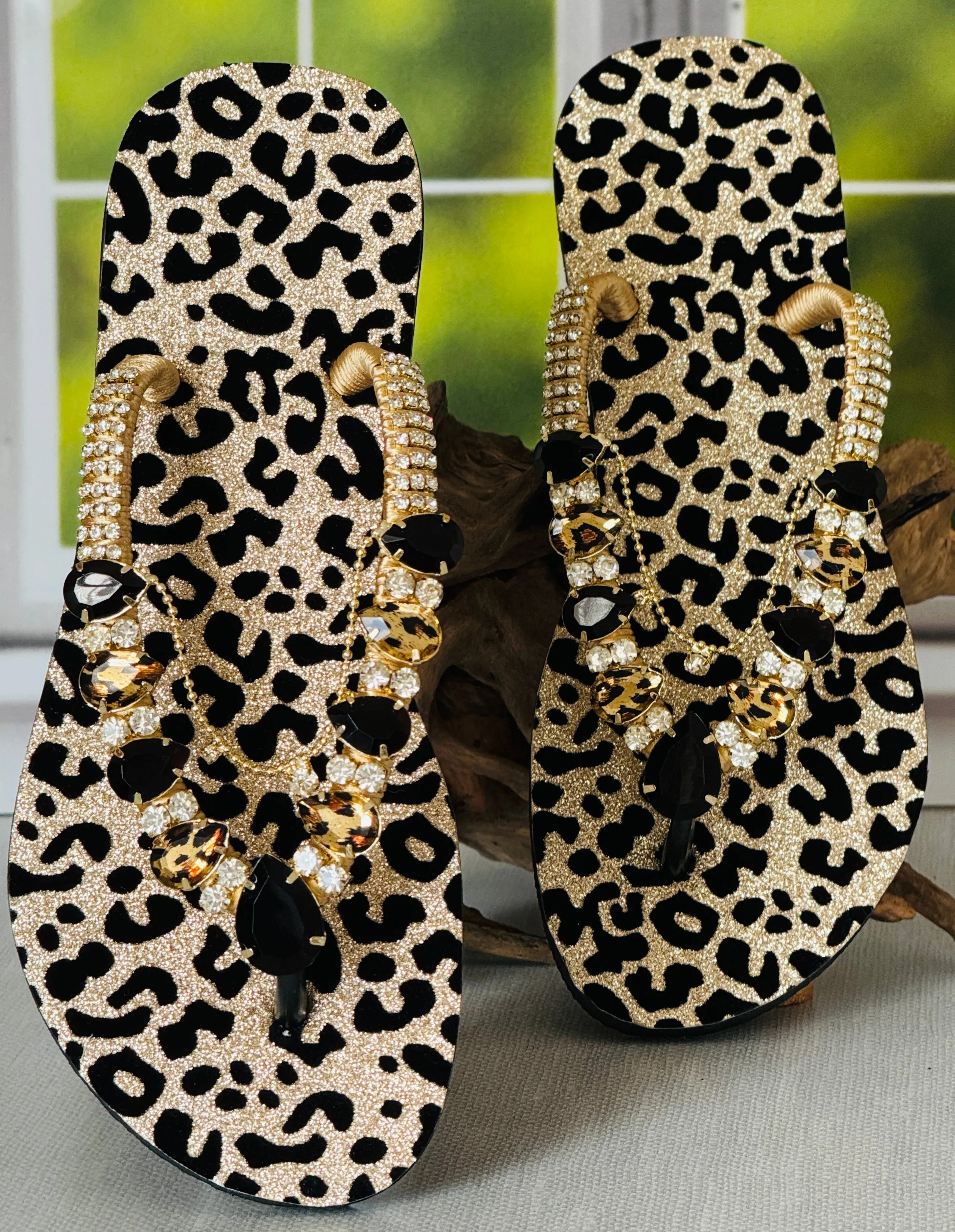 Custom Made Animal Print Sandals