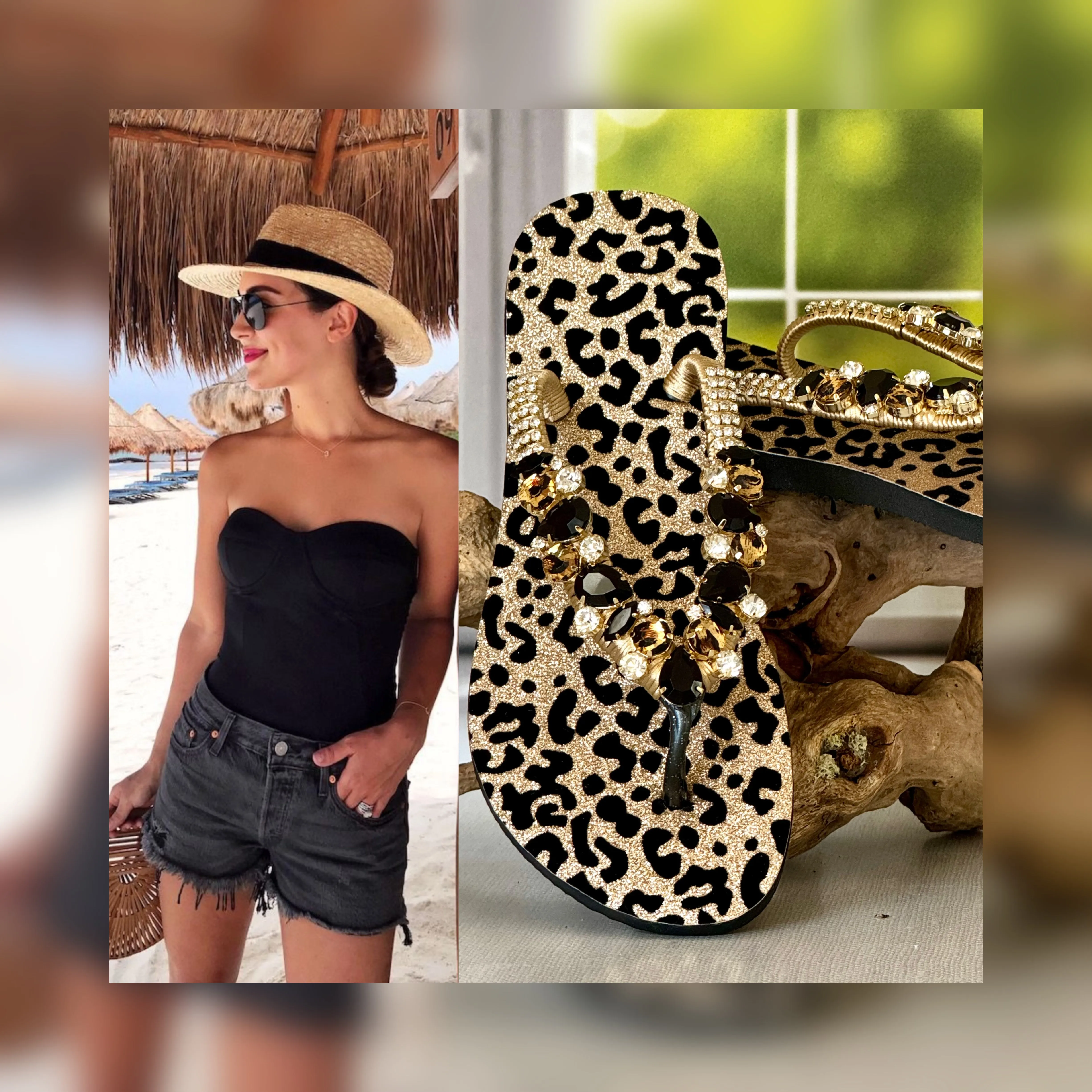 Custom Made Animal Print Sandals