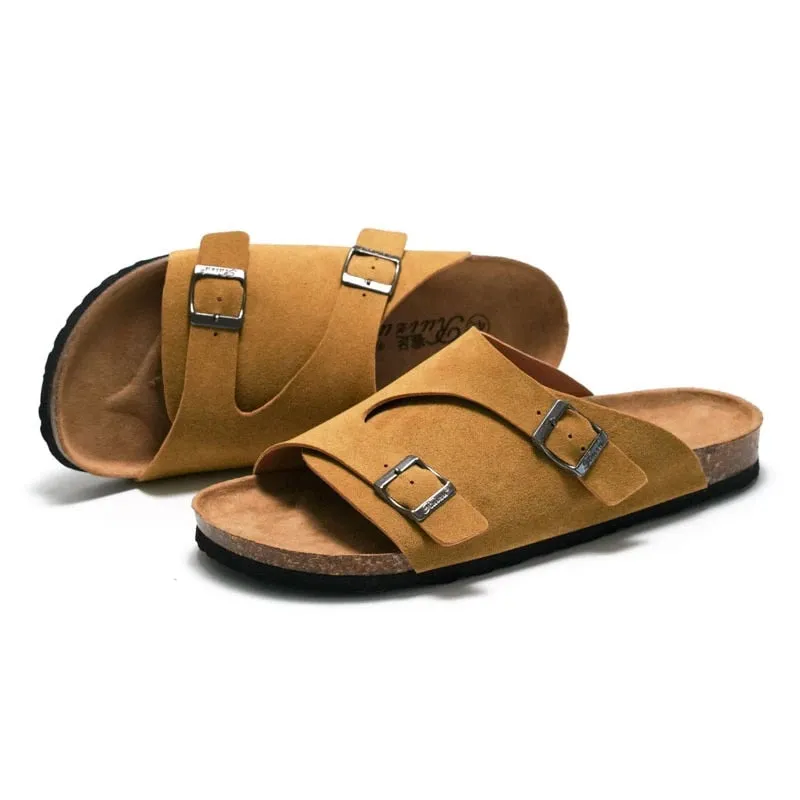 Cuzcare Men Breathable Suede Summer Trendy Orthopedic Sandals