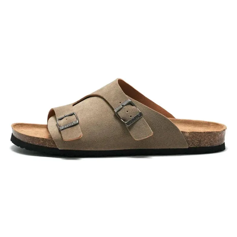 Cuzcare Men Breathable Suede Summer Trendy Orthopedic Sandals