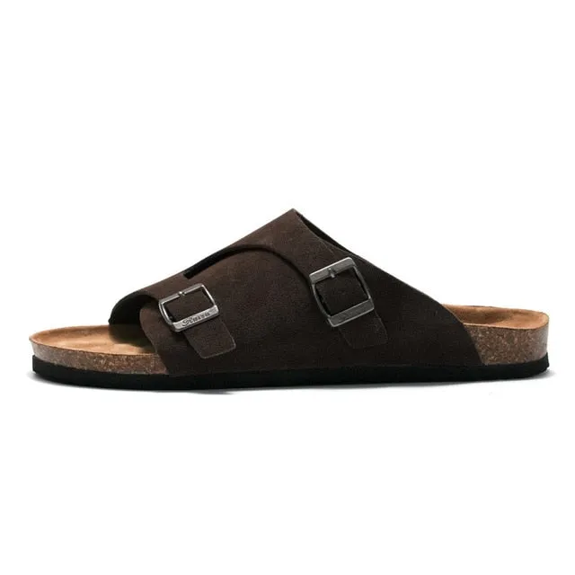 Cuzcare Men Breathable Suede Summer Trendy Orthopedic Sandals