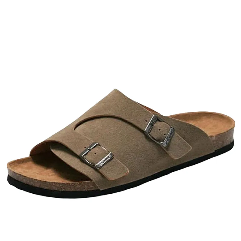 Cuzcare Men Breathable Suede Summer Trendy Orthopedic Sandals