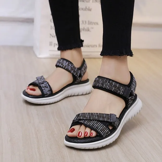 Cuzcare Trendy Sports Sandals Women Open Toe Hook&loop Orthopedic Sandals