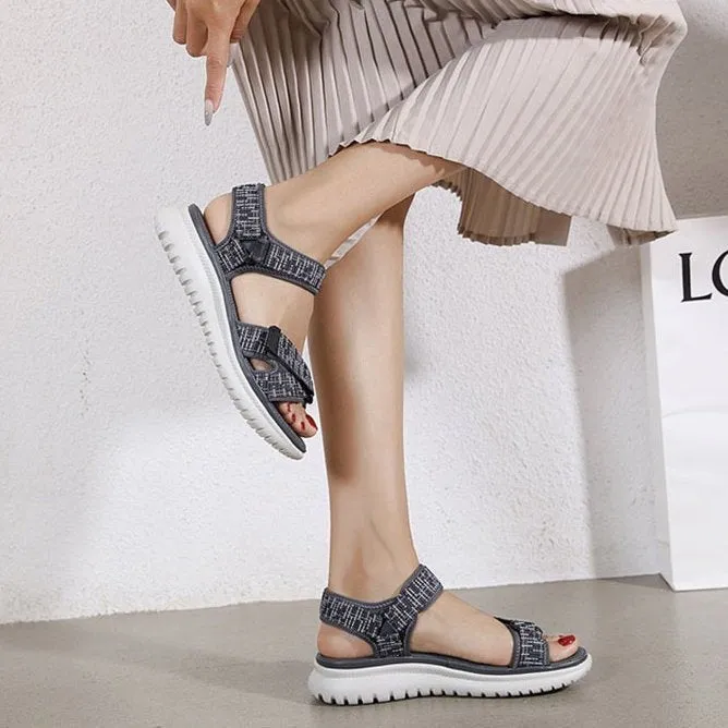 Cuzcare Trendy Sports Sandals Women Open Toe Hook&loop Orthopedic Sandals