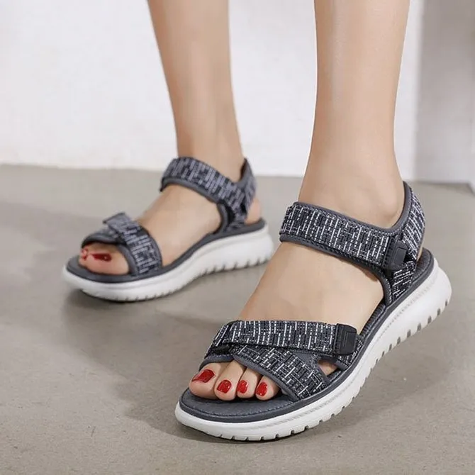 Cuzcare Trendy Sports Sandals Women Open Toe Hook&loop Orthopedic Sandals