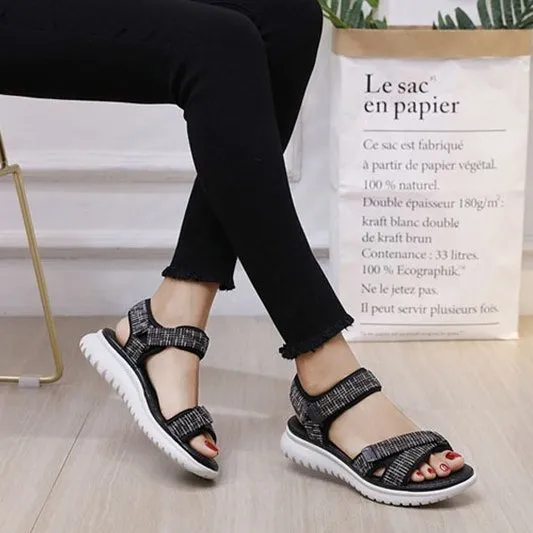 Cuzcare Trendy Sports Sandals Women Open Toe Hook&loop Orthopedic Sandals