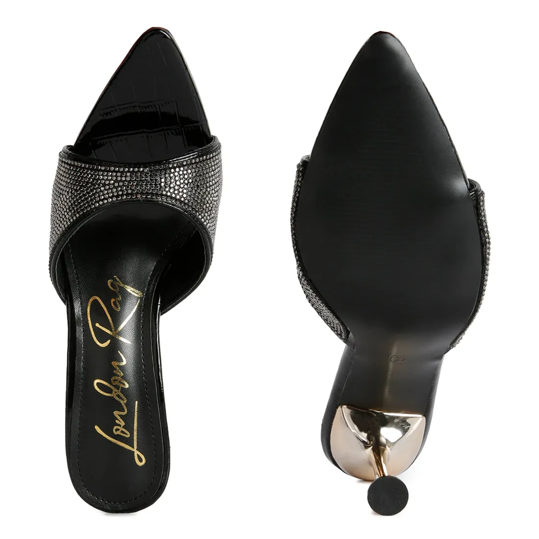 Diamante Ballroom Stiletto Sandals
