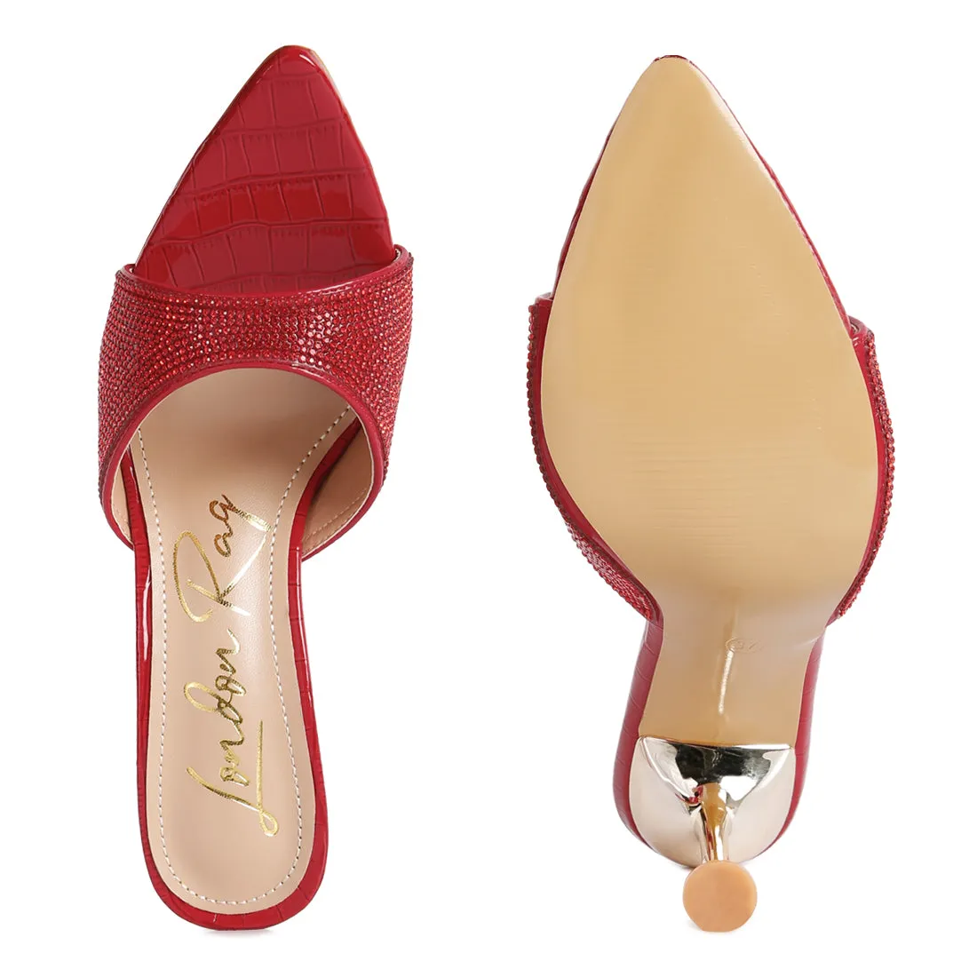 Diamante Ballroom Stiletto Sandals