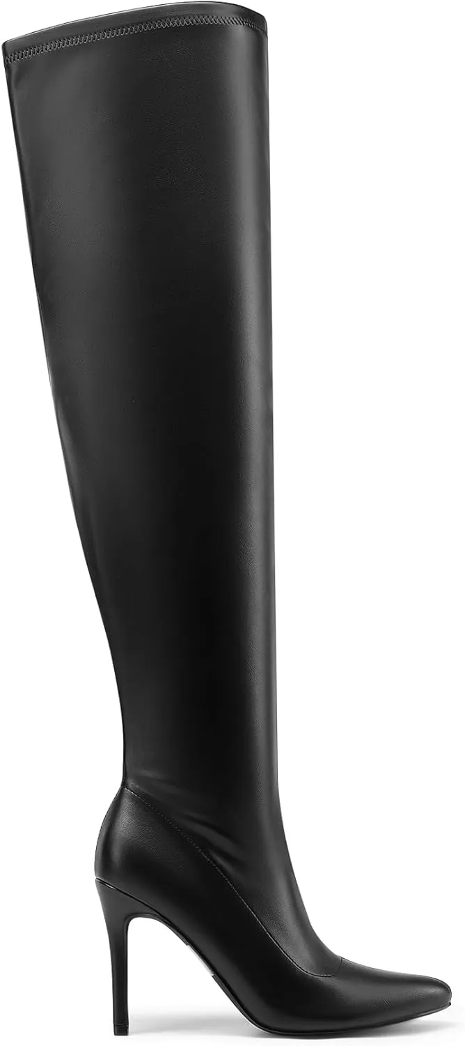 DREAM PAIRS Over The Knee Boots for Women, Women's Thigh High Boots Heel Fall Boots
