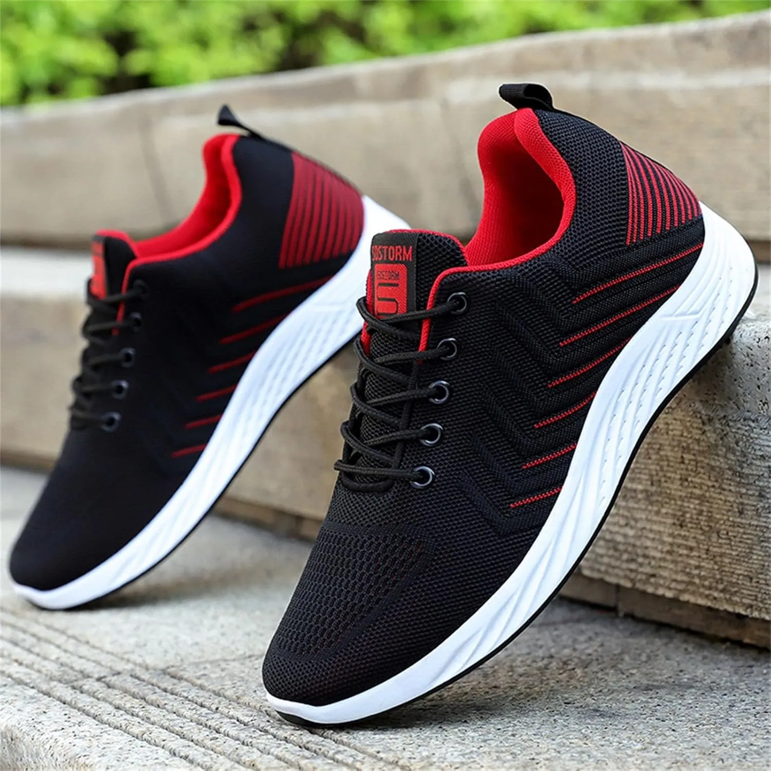 Fashion Orthopedic Sneakers for Men Recovery Air Athletic Running Tennis Shoe Breathable Lace Up Shoes for Men