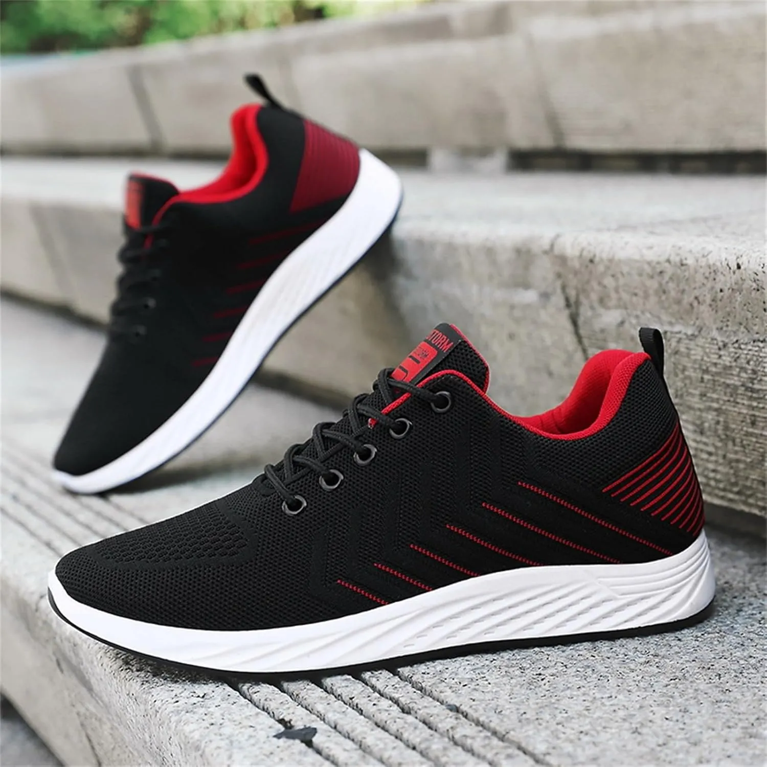 Fashion Orthopedic Sneakers for Men Recovery Air Athletic Running Tennis Shoe Breathable Lace Up Shoes for Men