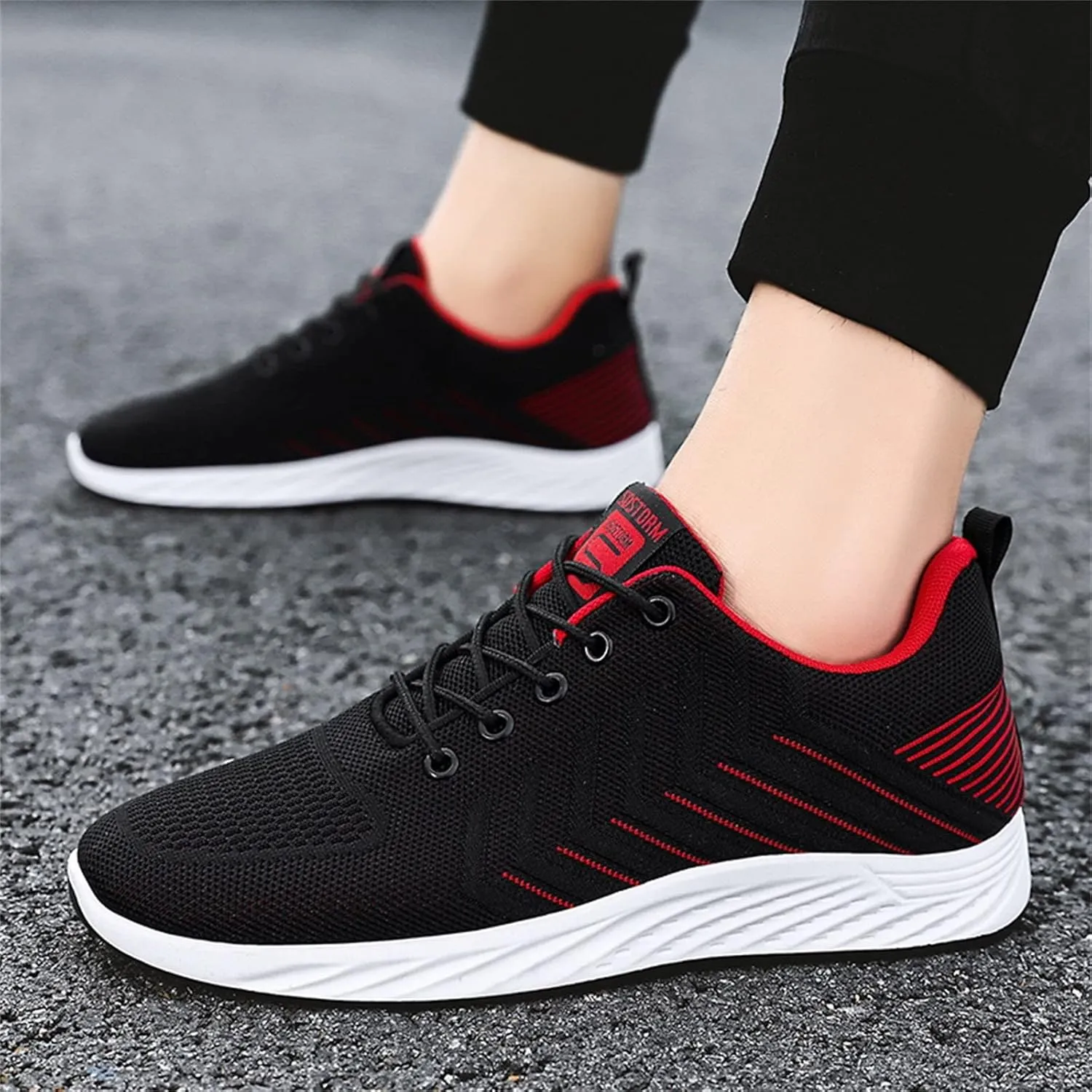 Fashion Orthopedic Sneakers for Men Recovery Air Athletic Running Tennis Shoe Breathable Lace Up Shoes for Men