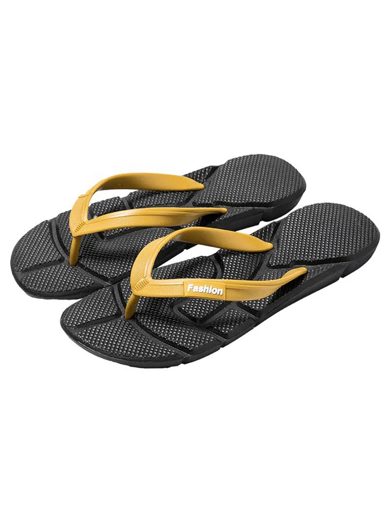 Flexible Lightweight Beach Flip Flops for Men / Casual Male Massage Shoes - SF1023