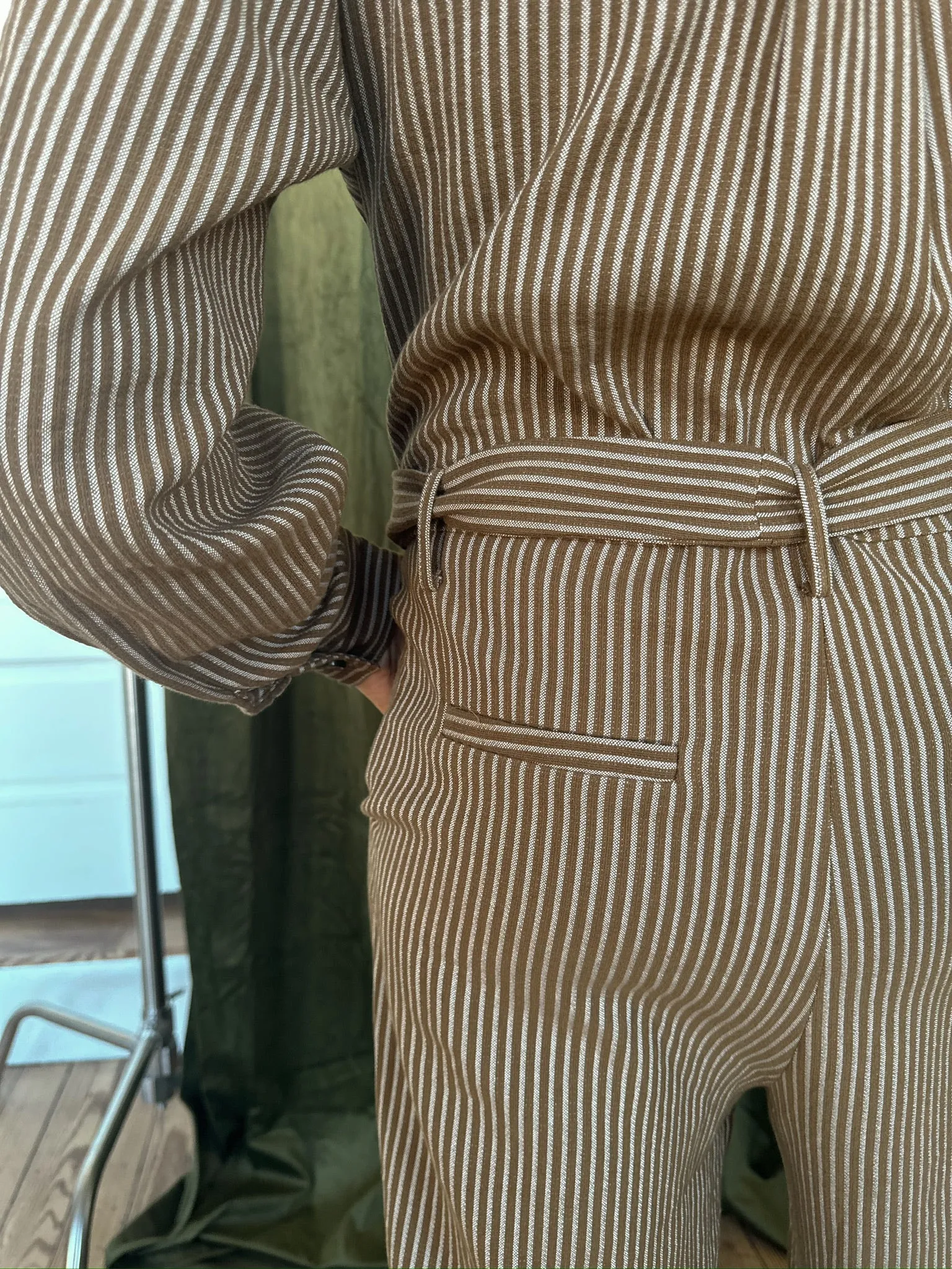 Frnch Dominique Khaki Jumpsuit