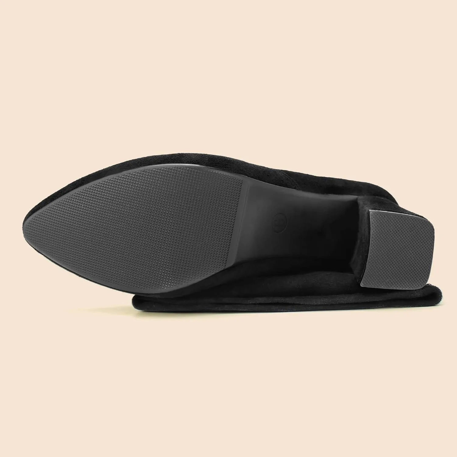 Hawkwell Women's Fall Comfort Thigh High Boots Black Pointy-toe and High-heel Over The Knee Boots