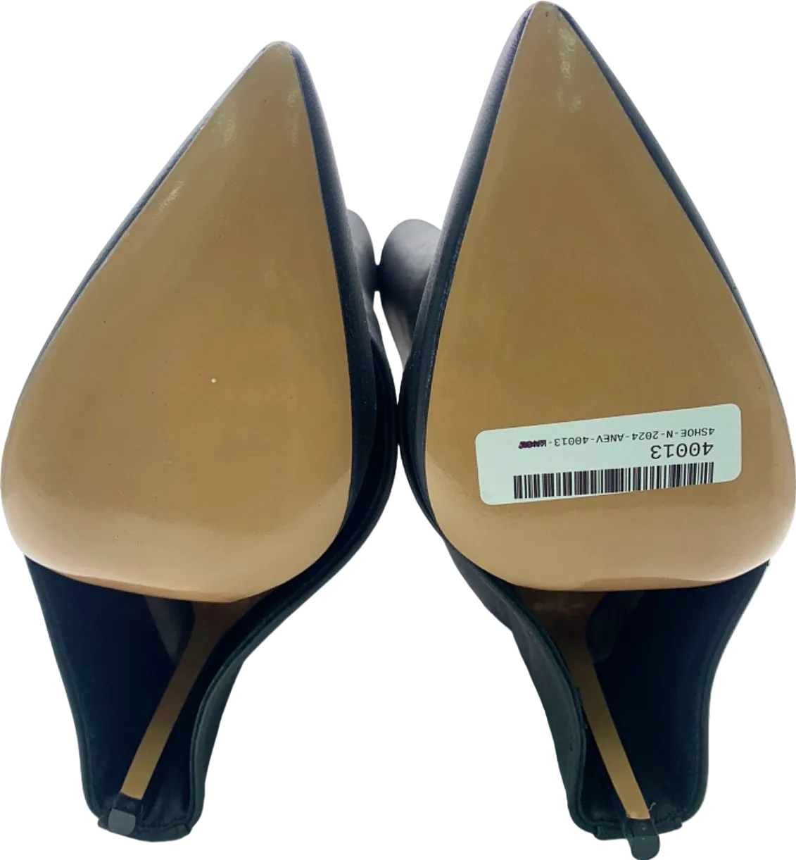 Identit Black Leather High Heel Boots UK 4