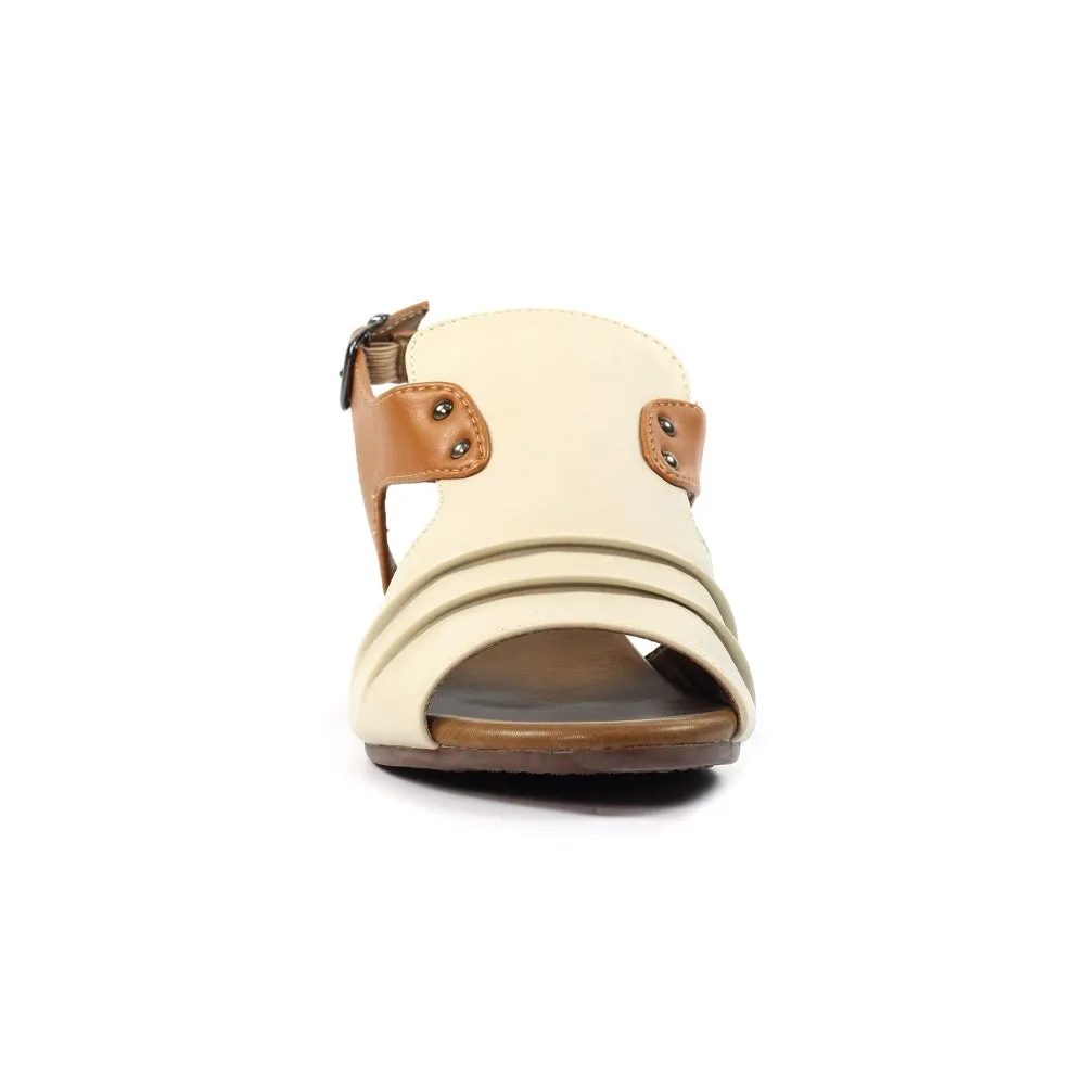 Jaden Leather Sandal - Beige