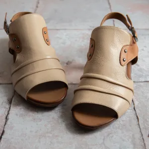 Jaden Leather Sandal - Beige