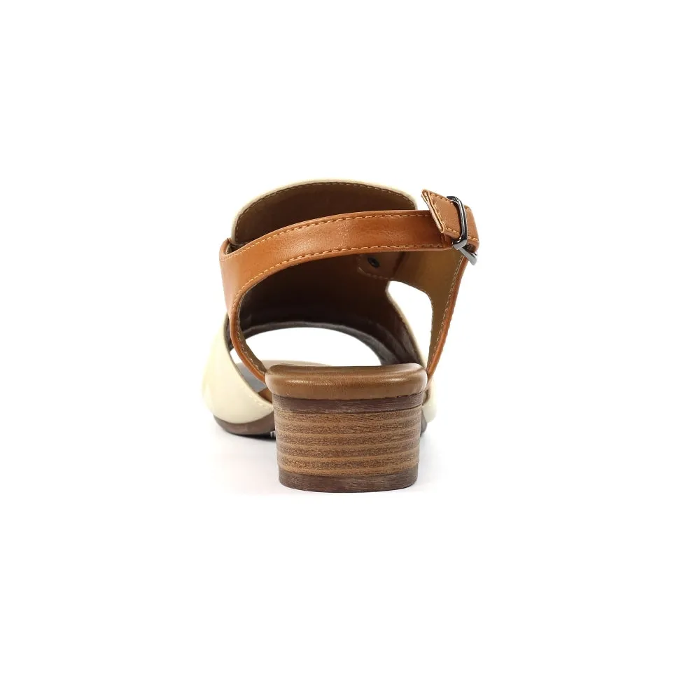 Jaden Leather Sandal - Beige