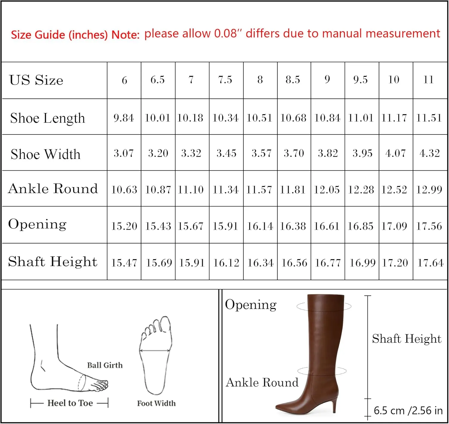 Knee High Boots Women Tall Boots Pointed Toe Kitten Heel Boots for Women Side Zipper Long Fall Boots Women Knee High Boots Size 6-11