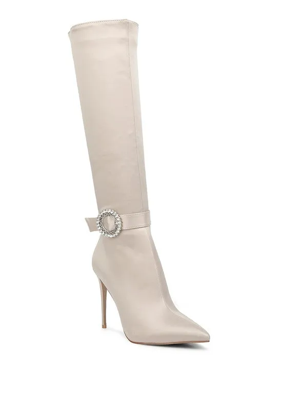 Lovestruck Side Zipper High Calf Boots