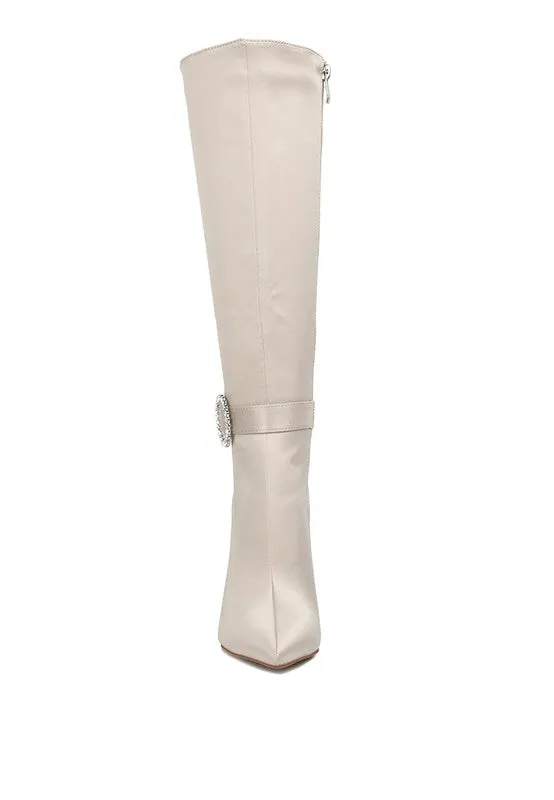 Lovestruck Side Zipper High Calf Boots