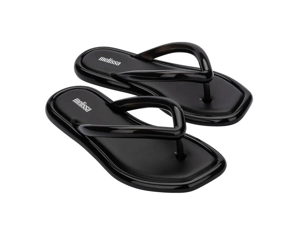 Melissa Airbubble AD Black Thong Flip-Flops