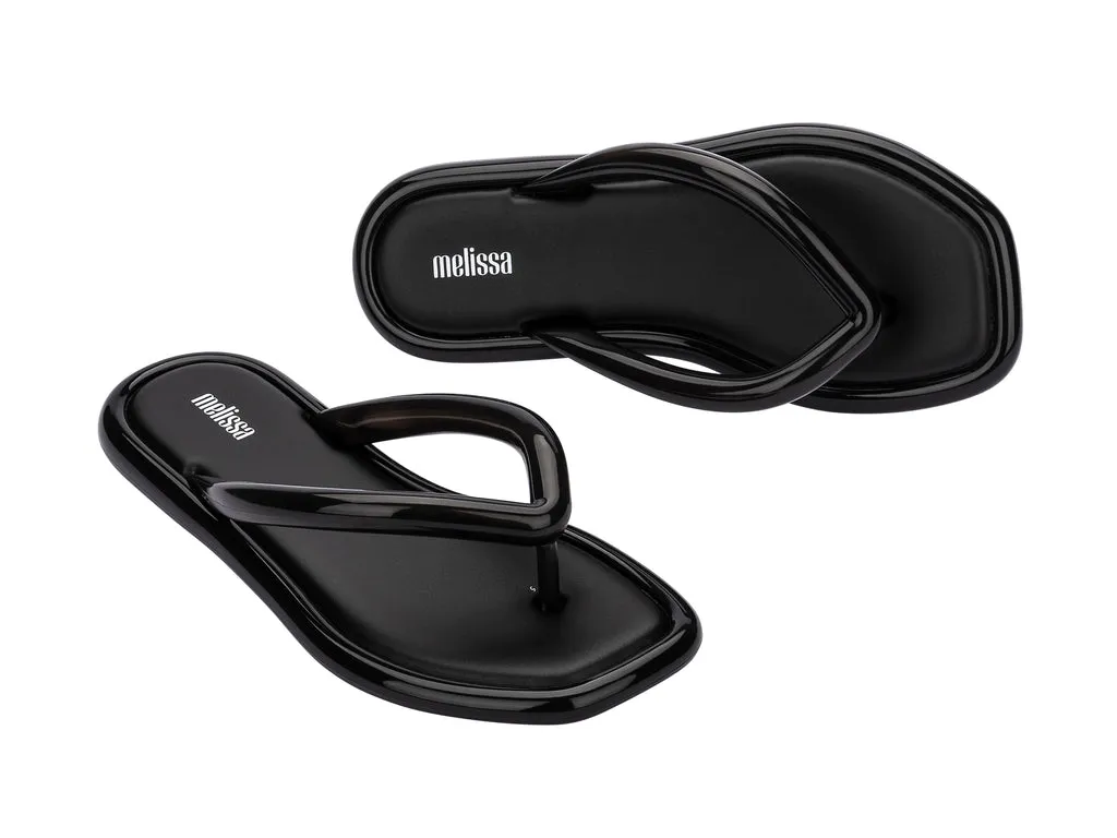 Melissa Airbubble AD Black Thong Flip-Flops
