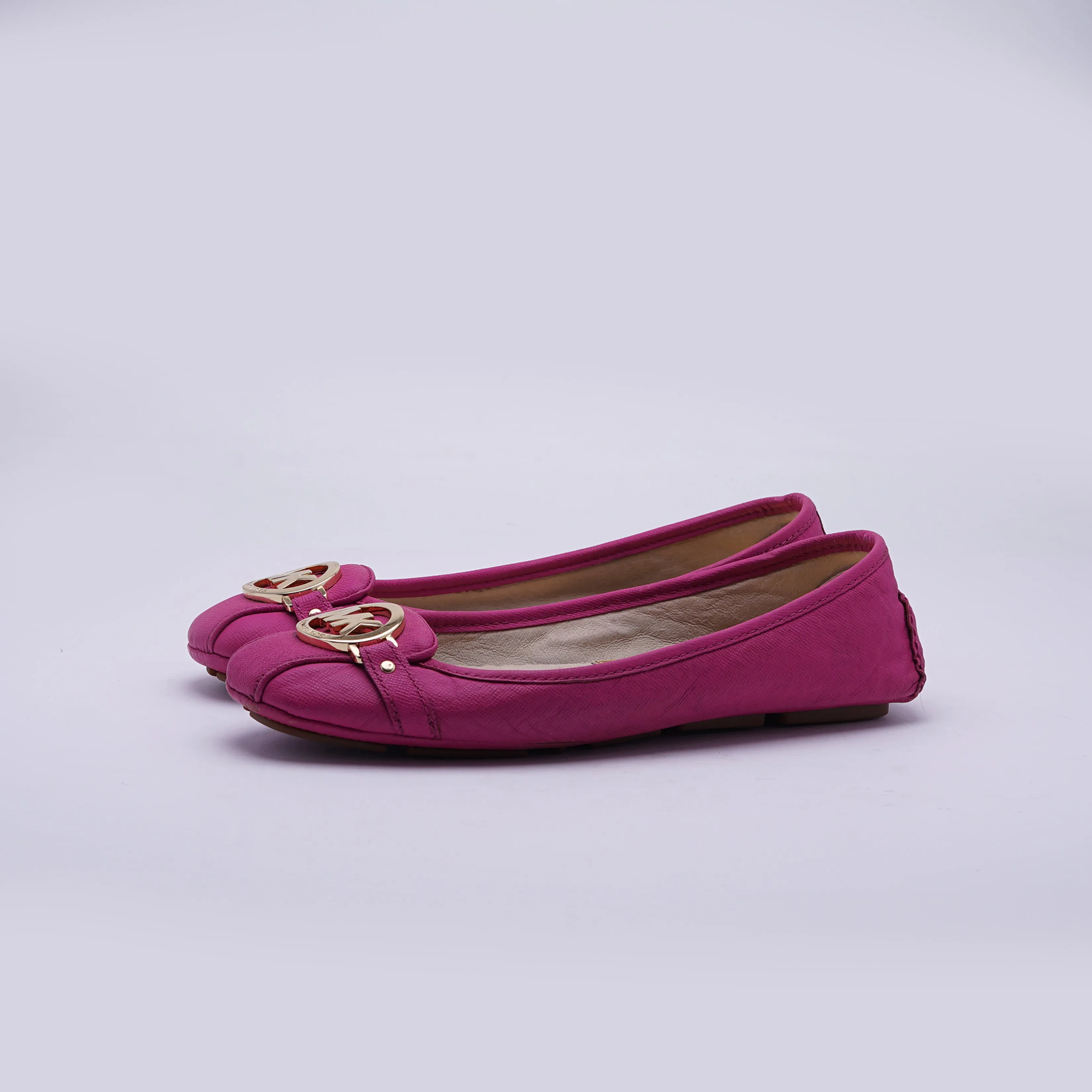 Michael Kors Faux Saffiano Leather Moc Pumps
