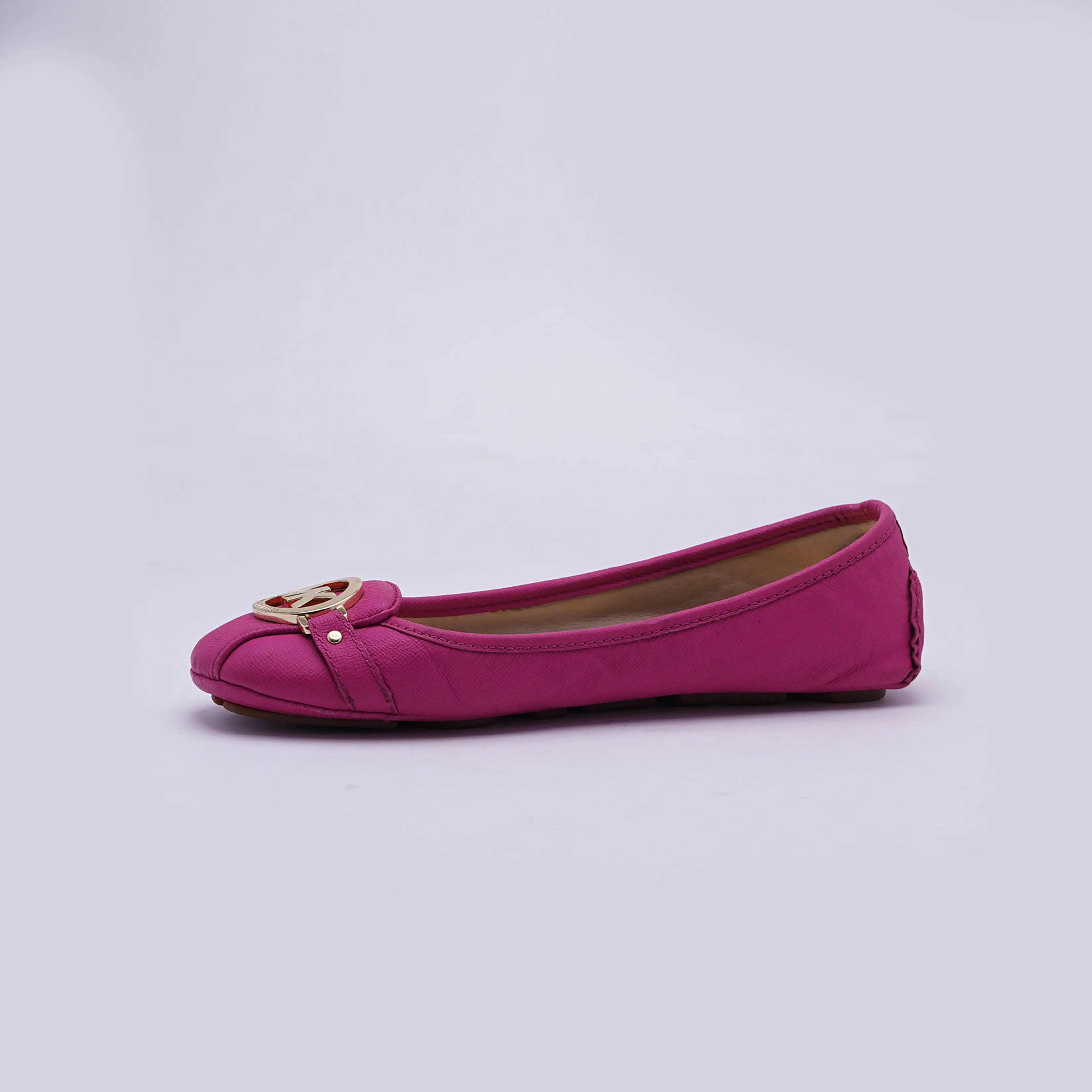 Michael Kors Faux Saffiano Leather Moc Pumps