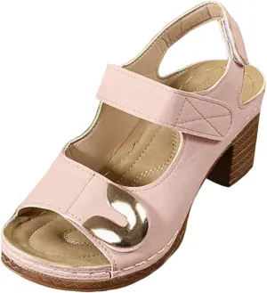 Orthopedic Sandals for Women 2025 Low Wedge Heels Open Toe Slingback Outdoor Slides Sandals Hook and Loop Closure Available Shoes Slip On Indoor Outdoor