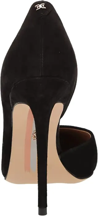Sam Edelman Delores Black Pointed Toe Stiletto Heel Slip On Fashion Dress Pumps