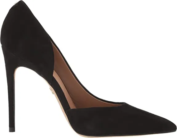 Sam Edelman Delores Black Pointed Toe Stiletto Heel Slip On Fashion Dress Pumps