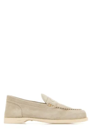 Sand suede Pace loafers
