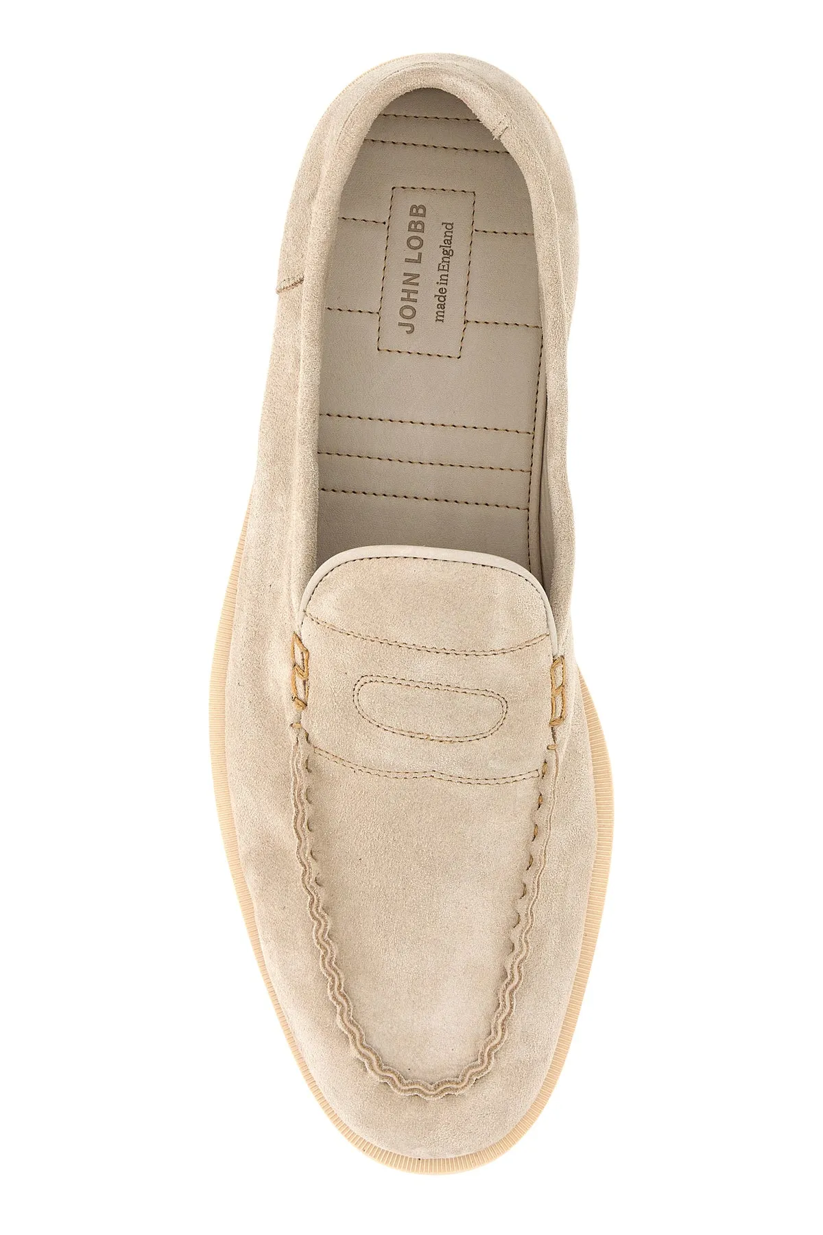 Sand suede Pace loafers