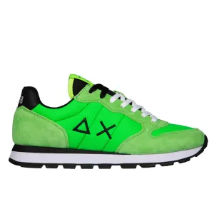 Scarpe Uomo Sun68 Sneakers Tom Solid Nylon colore Verde Fluo