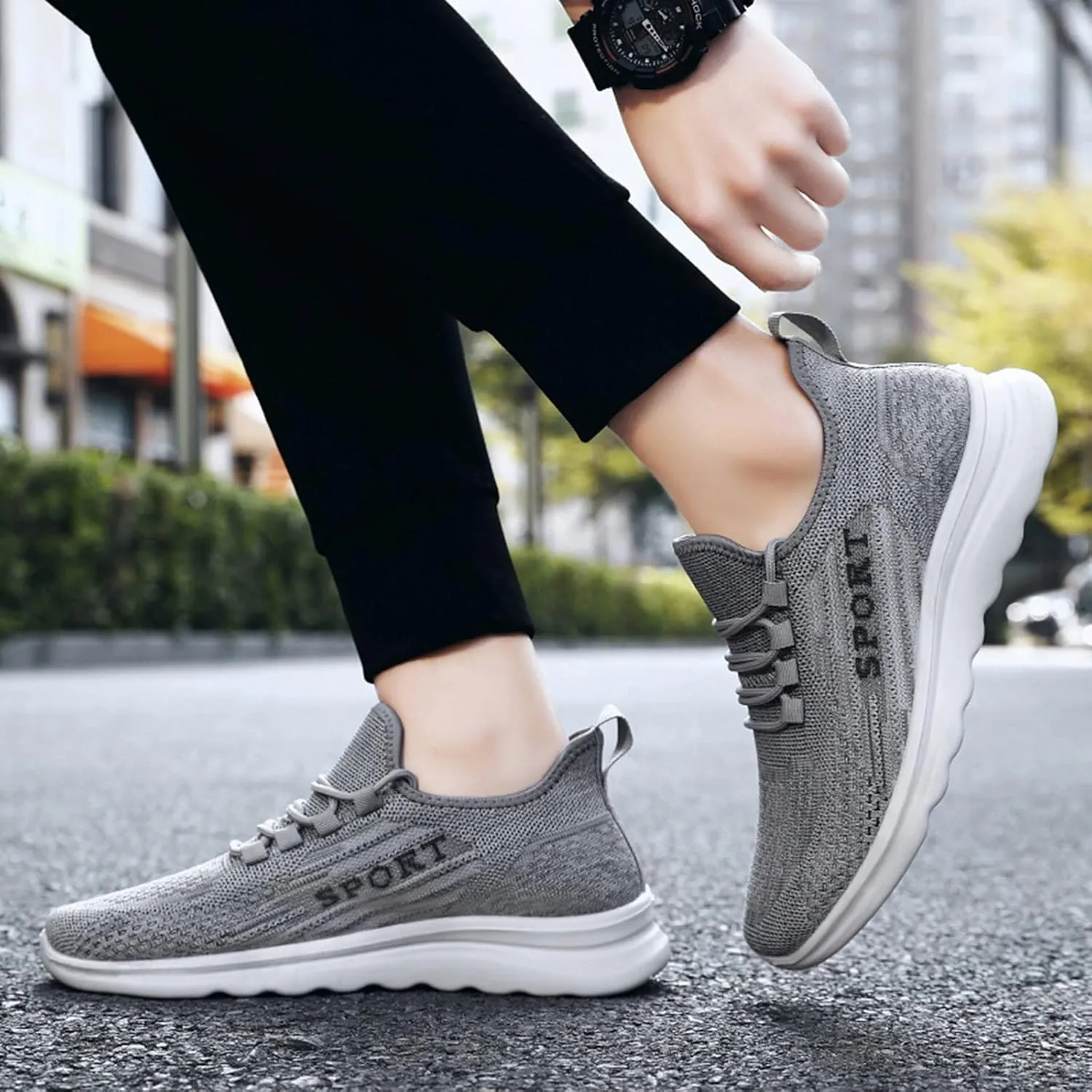 Shoes for Men Soft Cushions Athletic Fashion Simple Outdoor Traveling Workout Mens Sneaker