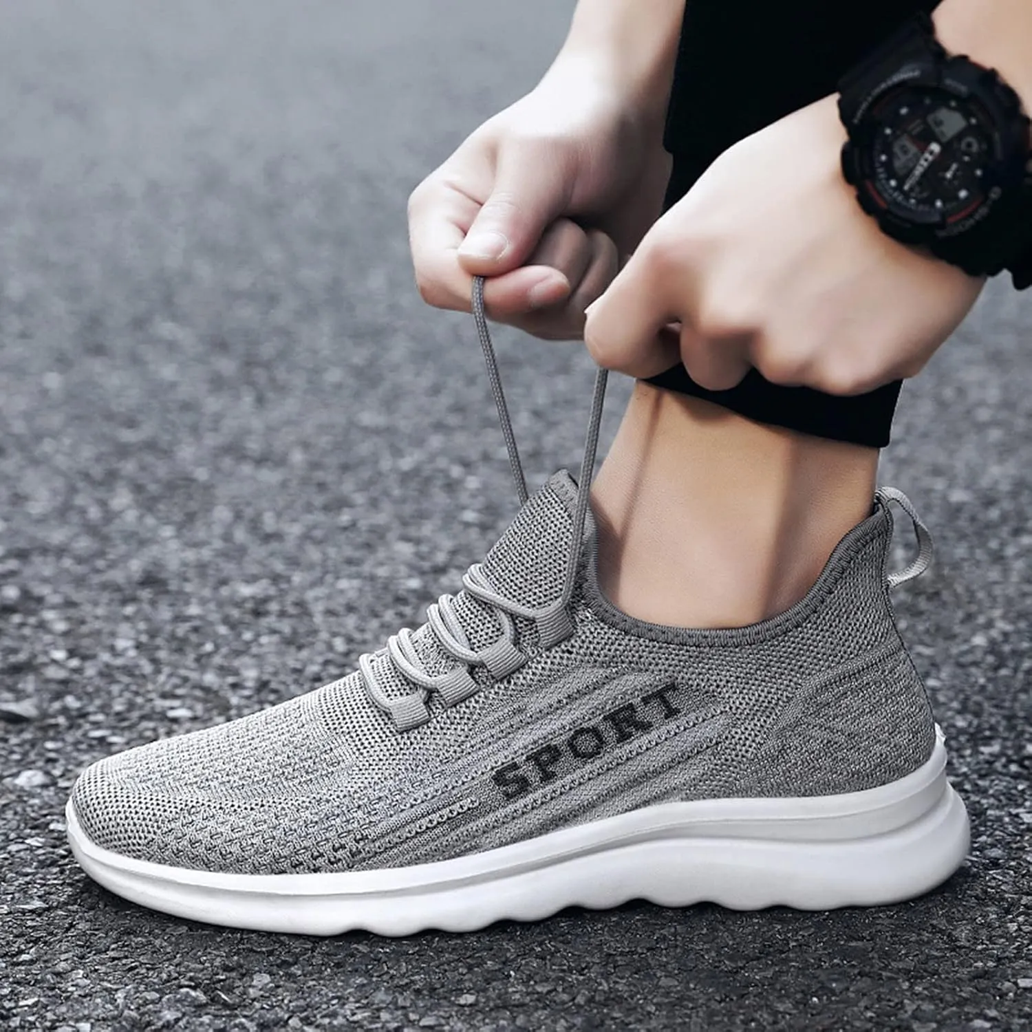 Shoes for Men Soft Cushions Athletic Fashion Simple Outdoor Traveling Workout Mens Sneaker