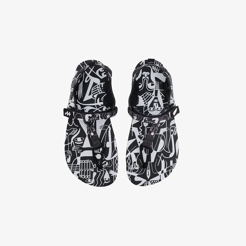 Tapak X Abenk Alter Barefoot Flip Flops - Black Light
