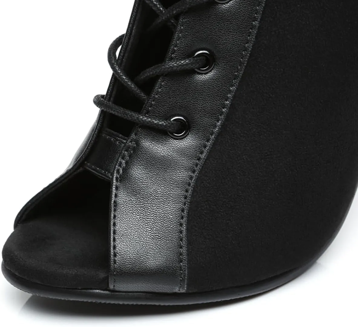 Women's Fashion Peep Toe Ballroom Dance Boots Latin Party Wedding Performance Dance Shoes