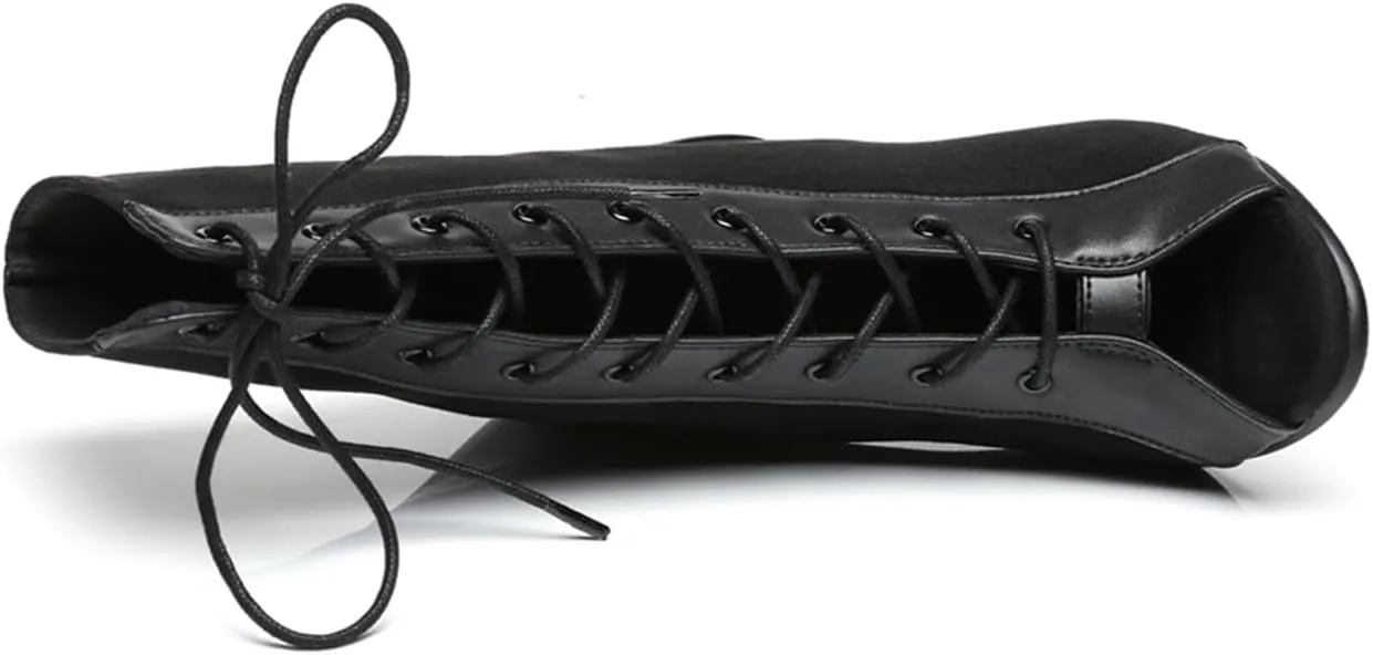 Women's Fashion Peep Toe Ballroom Dance Boots Latin Party Wedding Performance Dance Shoes