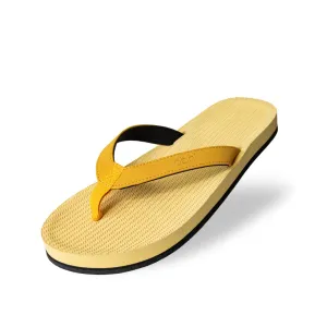 Women's Flip Flops - Honey/Mustard