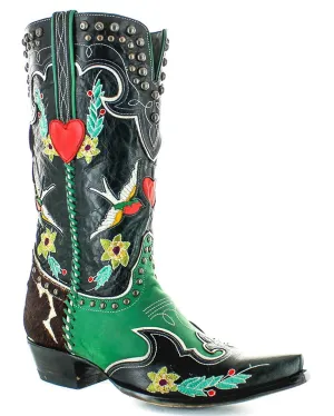 Women's Midnight Cowboy Double D Ranch Western Boots